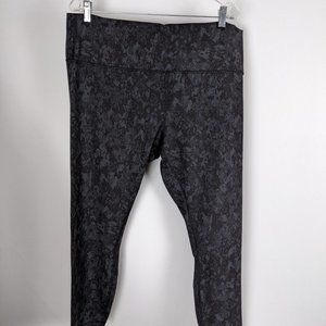 Lululemon Size 20 Wunder Train High Rise Tight 25" Hideaway Camo Deep Coal